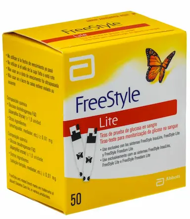 Tiras de Teste para Glicose Freestyle Lite 50 unidades