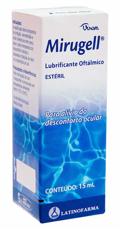 Mirugell Lubrificante Oftálmico com 15ml