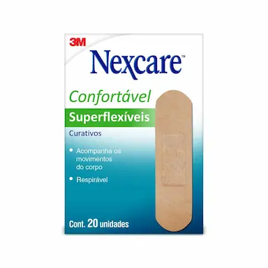 Curativo 3M Nexcare Superflexíveis com 20 unidades