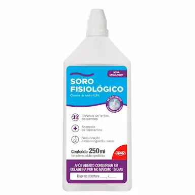 Soro Fisiológico Cloreto de Sódio 0,9% ADV Farma Sem Conservantes com 250ml