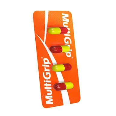 Multigrip Paracetamol 400mg + Cloridrato Fenillefrina 4mg + Maleato de Clorfeniramina 4mg 4 cápsulas