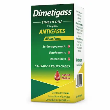Dimetigass Simeticona 75mg/ml Sabor Cereja Gotas 15ml