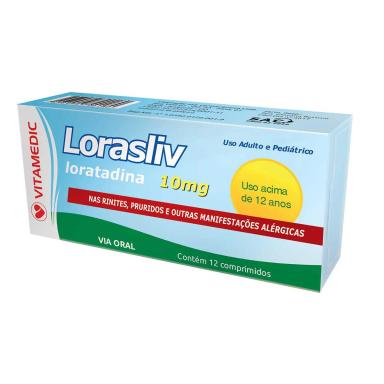 Lorasliv Loratadina 10mg 12 comprimidos