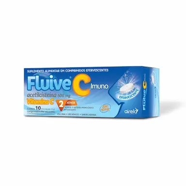 Fluive C Imuno 600mg - 10 Comprimidos Efervescentes