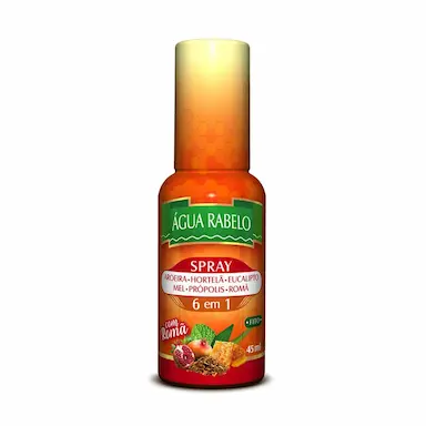 Spray Aromatizante Bucal Água Rabelo Sabor Romã 45ml