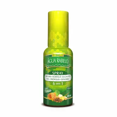Spray Aromatizante Bucal Água Rabelo Sabor Menta 45ml