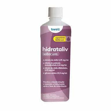 Solução para Reidratação bwell Hidrataliv Uva 500ml