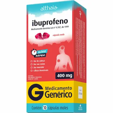 Ibuprofeno 400mg 10 Cápsulas Gelatinosas Mole Althaia Genérico