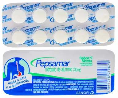 Pepsamar Sabor Menta 10 comprimidos mastigáveis