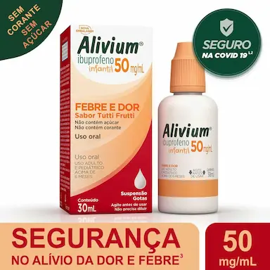 Alivium Infantil Ibuprofeno 50mg/ml Gotas 30ml