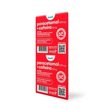 Paracetamol bwell 500mg + Cafeina 65mg 10 Comprimidos