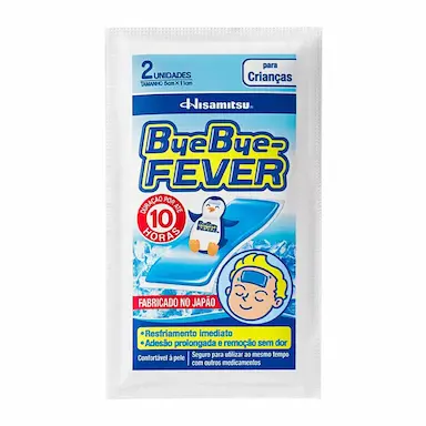 Adesivo para Alívio da Febre Bye Bye Fever Crianças - 2 Unidades