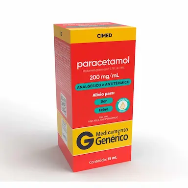 Paracetamol 200mg/ml Solução Oral 15ml Cimed Genérico