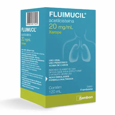 Fluimucil Acetilcisteína 20gm/ml Xarope Expectorante Pediátrico 120ml