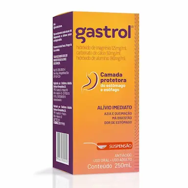 Gastrol 125mg/ml + 50mg/ml + 180mg/ml Suspensão Oral 250ml