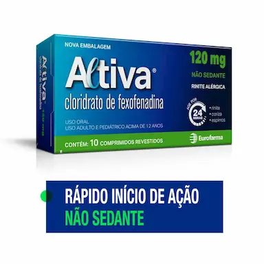 Altiva Cloridrato de Fexofenadina 120mg 10 comprimidos