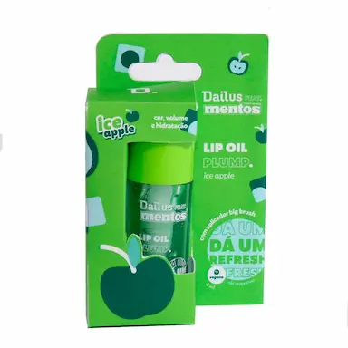 Gloss Labial Lip Oil Plump Ice Dailus feat. Mentos 4ml - Apple