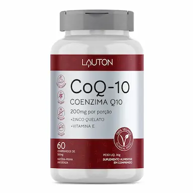 Suplemento Alimentar de Coenzima Q-10 200mg Lauton 60 comprimidos