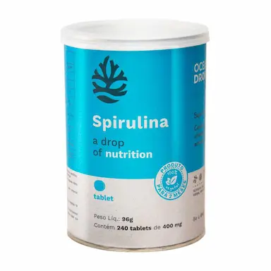Spirulina Ocean Drop 400mg 240 Tabletes