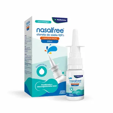 Nasalfree Cloreto de Sódio 9mg/mL Spray 50ml