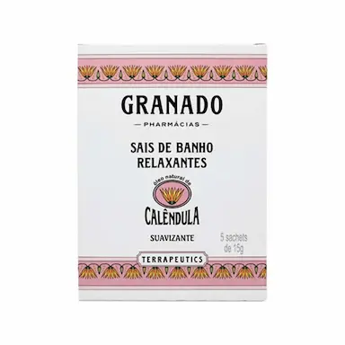 Sais de Banho Granado Terrapeutics Calêndula 5 Sachês com 15g cada