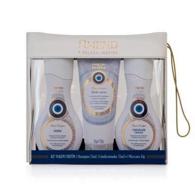 Kit Amend Viagem Millenar Óleos Gregos Mini Shampoo 75ml + Condicionador 75ml + Máscara 45g