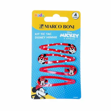 Kit Presilha Tic Tac Disney Minnie Marco Boni 4 Unidades