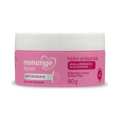 Gel Creme Hidratante Monange Facial Hidra Antissinais 80g