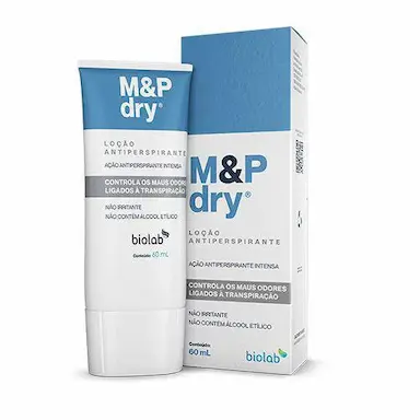 Loção Antiperspirante para Mãos e Pés Biolab M&P Dry com 60ml