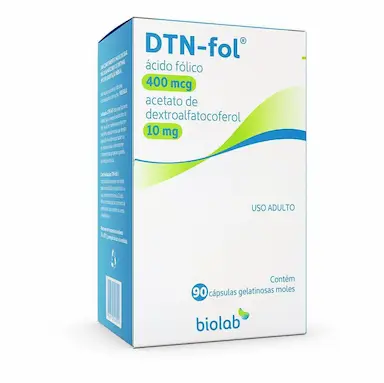Ácido Fólico + Vitamina E DTN-Fol para Gestantes 90 cápsulas