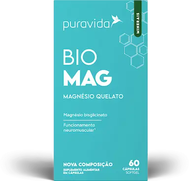 Suplemento Alimentar Puravida Bio Mag 60 cápsulas