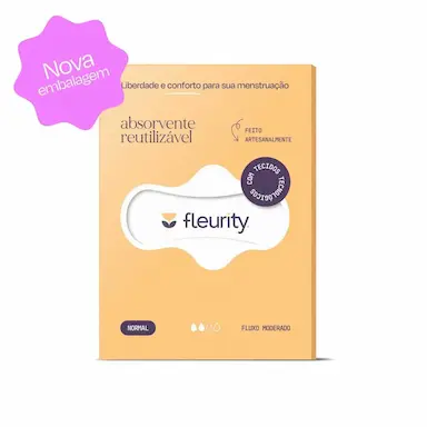 Absorvente Reutilizável Fleurity Noturno com 1 unidade