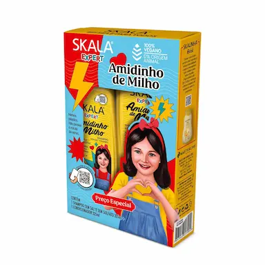 Kit Amidinho de Milho Skala Expert Shampoo 325ml + Condicionador 325ml