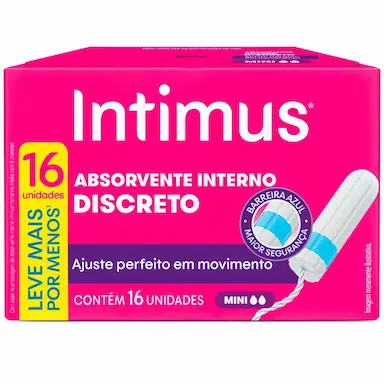 Absorvente Interno Intimus Discreto Mini 16 unidades