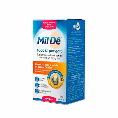 Vitamina D 1.000UI MilDê Gotas 10ml