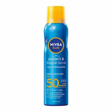 Protetor Solar Spray FPS 50 Nivea Sun Protect & Toque Seco 200ml