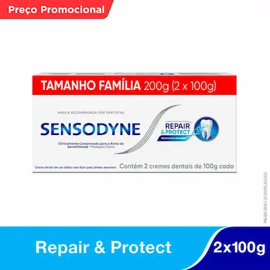 Creme Dental Sensodyne Repair & Protect 100g 2 unidades