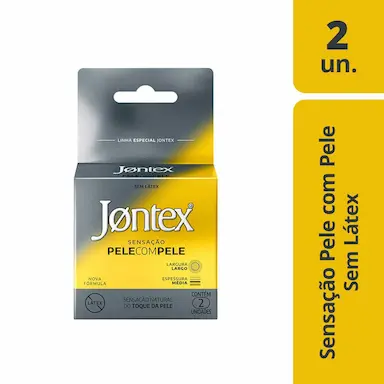 Camisinha Jontex Sensação Pele com Pele 2 unidades