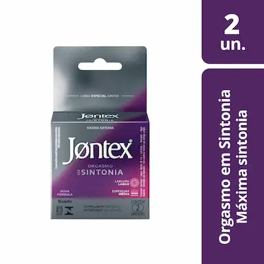 Camisinha Jontex Orgasmo em Sintonia Texturizado Retardante 2 unidades