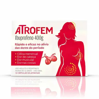 Atrofem Ibuprofeno 400mg 10 cápsulas