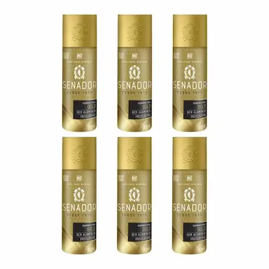 DESODORANTE SPRAY SENADOR GOLD 90ML - KIT C/ 6UN
