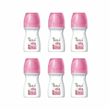 DESODORANTE ROLL-ON SKALA 60ML FEMININO ROSAS - KIT C/6UN