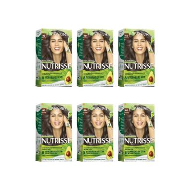 COLORAçAO NUTRISSE 40 CASTANHO-KIT C/6UN