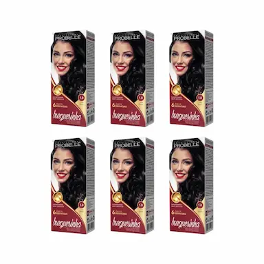 COLORAçAO PROBELLE BURGUESINHA 1.0 PRETO INTENSO - KIT C/6UN