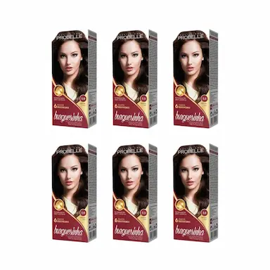 COLORAçAO PROBELLE BURGUESINHA 5.0 CASTANHO CLARO-KIT C/6UN