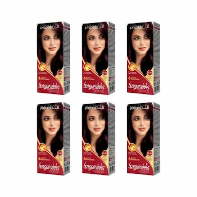 COLORAçAO PROBELLE BURGUESINHA 3.66 CASTA ESCURO VERM INTEN-6UN