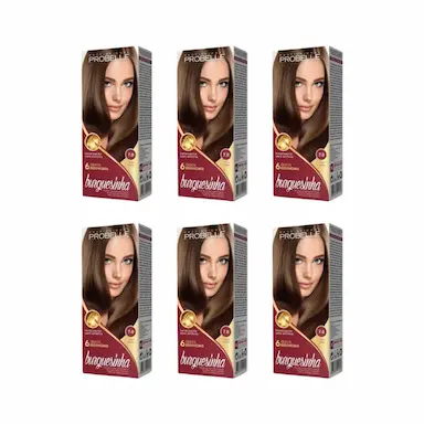 COLORAçAO PROBELLE BURGUESINHA 7.0 LOURO MEDIO - KIT C/6UN