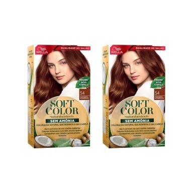 COLORAçAO SOFT COLOR 54 CASTANHO ACOBREADO - KIT C/2UN