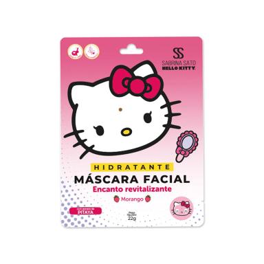 Máscara Hidratante Facial Sabrina Sato Hello Kitty Encanto Revitalizante Morango 22g
