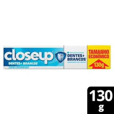 Creme Dental Closeup Dentes + Brancos Menta 130g